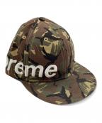 New Era×SUPREMEニューエラ×シュプリーム）の古着「キャップ SIDE LOGO CAP」｜グリーン