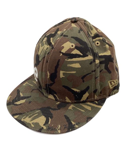 New Era（ニューエラ）New Era (ニューエラ) Supreme (シュプリーム) キャップ SIDE LOGO CAP グリーン サイズ:7 1/2の古着・服飾アイテム