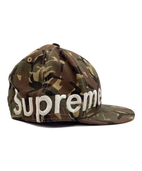 New Era（ニューエラ）New Era (ニューエラ) Supreme (シュプリーム) キャップ SIDE LOGO CAP グリーン サイズ:7 1/2の古着・服飾アイテム