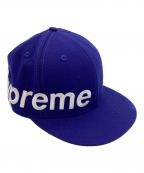New Era×SUPREMEニューエラ×シュプリーム）の古着「キャップ SIDE LOGO CAP」｜ブルー