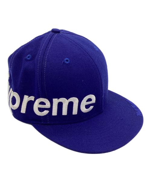 New Era（ニューエラ）New Era (ニューエラ) Supreme (シュプリーム) キャップ SIDE LOGO CAP ブルー サイズ:7 1/2の古着・服飾アイテム