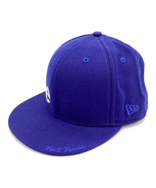 New Era（ニューエラ）New Era (ニューエラ) Supreme (シュプリーム) キャップ SIDE LOGO CAP ブルー サイズ:7 1/2の古着・服飾アイテム