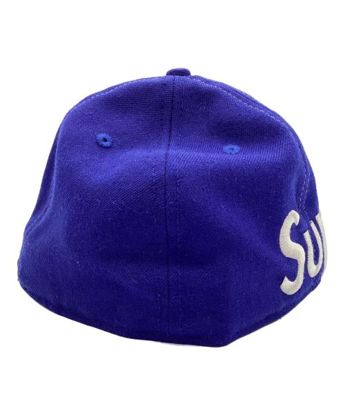 New Era（ニューエラ）New Era (ニューエラ) Supreme (シュプリーム) キャップ SIDE LOGO CAP ブルー サイズ:7 1/2の古着・服飾アイテム