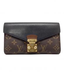 LOUIS VUITTON（ルイ ヴィトン）の古着「長財布　モノグラム」｜ブラウン×ブラック