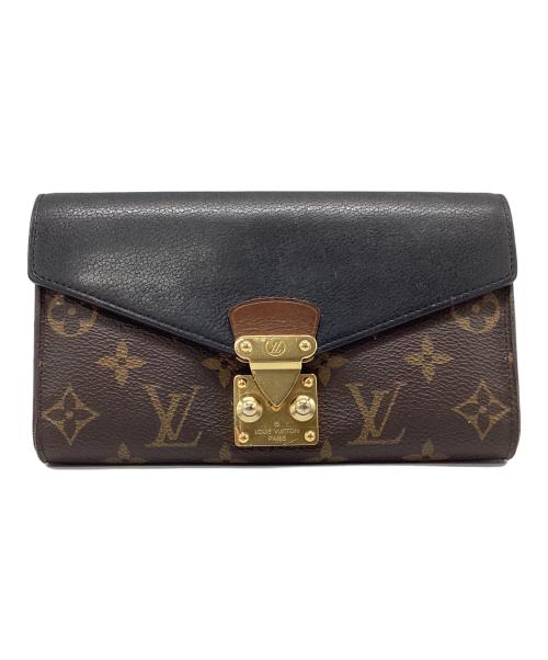 LOUIS VUITTON（ルイ ヴィトン）LOUIS VUITTON (ルイ ヴィトン) 長財布　モノグラム ブラウン×ブラックの古着・服飾アイテム