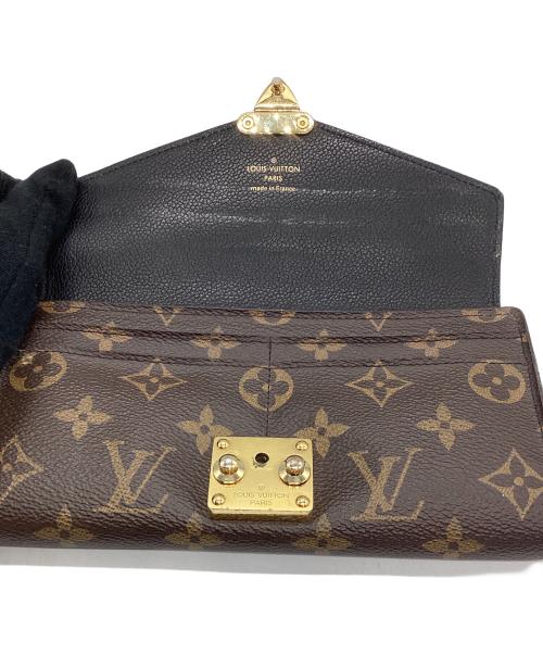 LOUIS VUITTON（ルイ ヴィトン）LOUIS VUITTON (ルイ ヴィトン) 長財布　モノグラム ブラウン×ブラックの古着・服飾アイテム