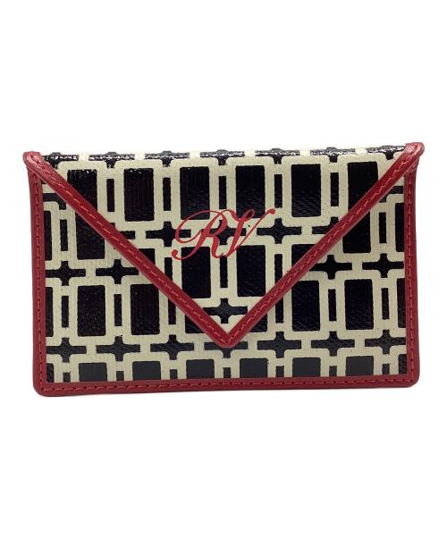 Roger Vivier（ロジェ ヴィヴィエ）Roger Vivier (ロジェ ヴィヴィエ) カードケース ブラック×レッドの古着・服飾アイテム