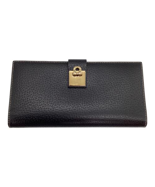 Salvatore Ferragamo（サルヴァトーレ フェラガモ）Salvatore Ferragamo (サルヴァトーレ フェラガモ) 長財布 ブラックの古着・服飾アイテム