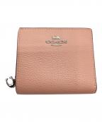 COACHコーチ）の古着「2つ折り財布」｜ピンク