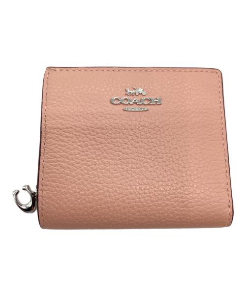 COACH（コーチ）COACH (コーチ) 2つ折り財布 ピンクの古着・服飾アイテム
