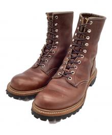 RED WING（レッドウィング）の古着「ブーツ 8-inch Logger (Non-Steel Toe)」｜ブラウン