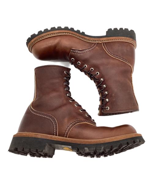 RED WING（レッドウィング）RED WING (レッドウィング) ブーツ 8-inch Logger (Non-Steel Toe) ブラウン サイズ:26.5の古着・服飾アイテム