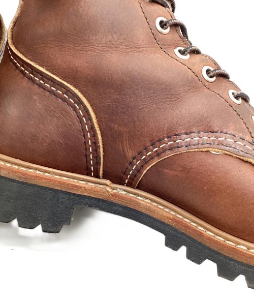 RED WING（レッドウィング）RED WING (レッドウィング) ブーツ 8-inch Logger (Non-Steel Toe) ブラウン サイズ:26.5の古着・服飾アイテム