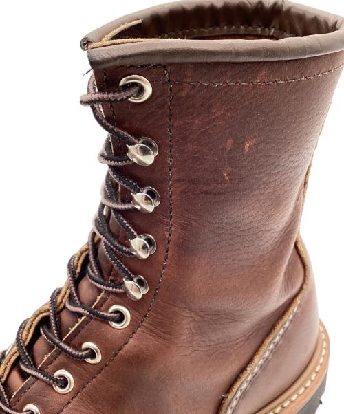 RED WING（レッドウィング）RED WING (レッドウィング) ブーツ 8-inch Logger (Non-Steel Toe) ブラウン サイズ:26.5の古着・服飾アイテム