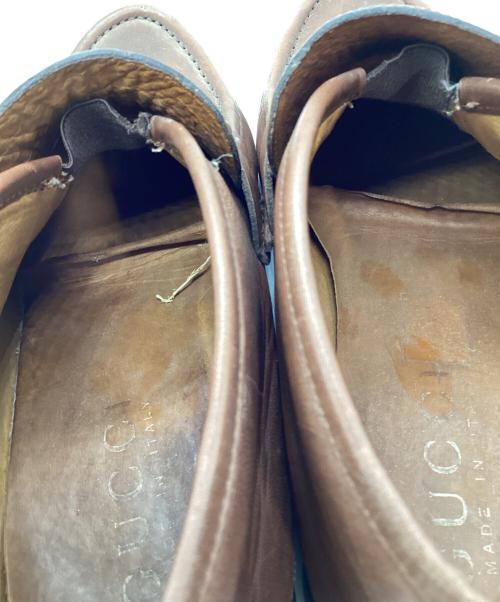 GUCCI（グッチ）GUCCI (グッチ) ホースビットチャッカブーツ ブラウン サイズ:42の古着・服飾アイテム