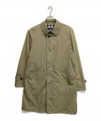 BURBERRY LONDONバーバリーロンドン）の古着「ナイロンステンカラーコート」｜ベージュ