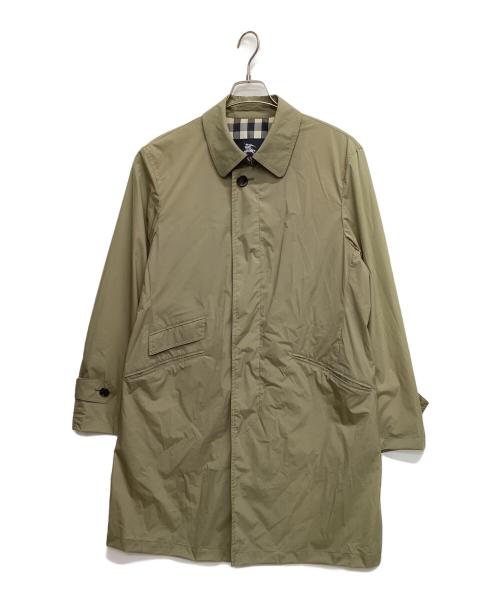 BURBERRY LONDON（バーバリーロンドン）BURBERRY LONDON (バーバリーロンドン) ナイロンステンカラーコート ベージュ サイズ:Mの古着・服飾アイテム