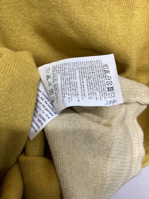 STONE ISLAND（ストーンアイランド）STONE ISLAND (ストーンアイランド) 薄手ニット イエロー サイズ:XLの古着・服飾アイテム