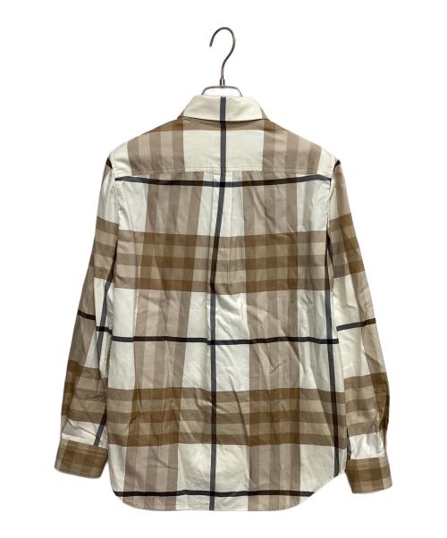 BURBERRY（バーバリー）BURBERRY (バーバリー) 長袖シャツ ベージュ×ホワイト サイズ:36の古着・服飾アイテム