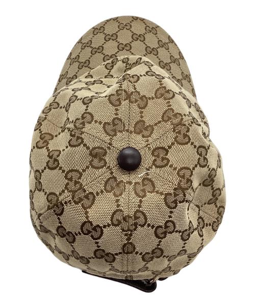 GUCCI（グッチ）GUCCI (グッチ) ベースボールキャップ GGキャンバス ベージュ サイズ:Lの古着・服飾アイテム