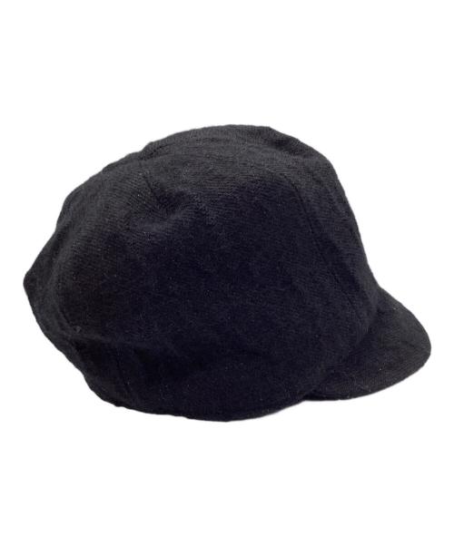yohji yamamoto+noir（ヨウジヤマモトプリュスノアール）yohji yamamoto+Noir (ヨウジヤマモトプリュスノアール) 帽子 ブラックの古着・服飾アイテム