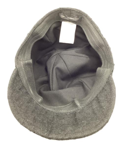 yohji yamamoto+noir（ヨウジヤマモトプリュスノアール）yohji yamamoto+Noir (ヨウジヤマモトプリュスノアール) 帽子 ブラックの古着・服飾アイテム