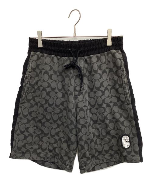 COACH（コーチ）COACH (コーチ) ハーフパンツ シグネチャー ブラック サイズ:Sの古着・服飾アイテム