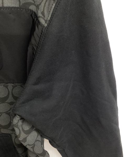 COACH（コーチ）COACH (コーチ) ジップパーカー シグネチャー ブラック サイズ:Sの古着・服飾アイテム