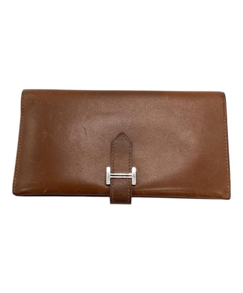 HERMES（エルメス）HERMES (エルメス) 2つ折り財布 ベアンクラシック ブラウンの古着・服飾アイテム