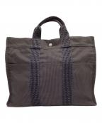 HERMESエルメス）の古着「トートバッグ エールラインMM」｜グレー