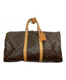 LOUIS VUITTON（ルイ ヴィトン）の古着「トラベルバッグ キーポル50」｜ブラウン