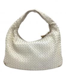 BOTTEGA VENETA（ボッテガベネタ）の古着「ホーボーバッグ イントレチャート」｜ホワイト