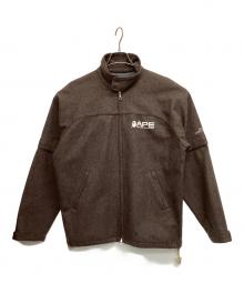 A BATHING APE（アベイシングエイプ）の古着「ウールジャケット GORE WINDSTOPPER」｜ダークブラウン