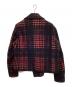 EMPORIO ARMANI (エンポリオ アルマーニ) ニットライダースジャケット ブラック×レッド サイズ:XL：13000円