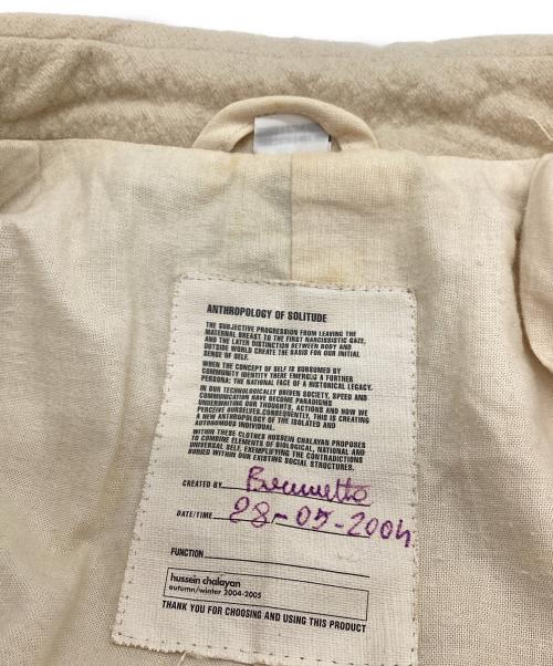 hussein chalayan（フセインチャラヤン）Hussein Chalayan (フセインチャラヤン) トレンチコート Between アイボリー サイズ:46の古着・服飾アイテム