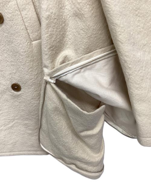 hussein chalayan（フセインチャラヤン）Hussein Chalayan (フセインチャラヤン) トレンチコート Between アイボリー サイズ:46の古着・服飾アイテム