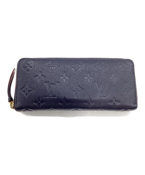 LOUIS VUITTON（ルイ ヴィトン）LOUIS VUITTON (ルイ ヴィトン) 長財布 ポルトフォイユ・クレマンス ネイビーの古着・服飾アイテム