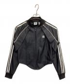 adidasアディダス）の古着「トラックジャケット W SST TRACKTO」｜ブラック×ホワイト
