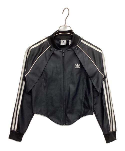 adidas（アディダス）adidas (アディダス) トラックジャケット W SST TRACKTO ブラック×ホワイト サイズ:XLの古着・服飾アイテム
