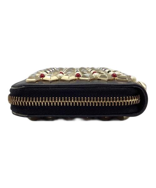 Christian Louboutin（クリスチャン・ルブタン）Christian Louboutin (クリスチャン・ルブタン) 長財布 ラウンドファスナー ブラックの古着・服飾アイテム