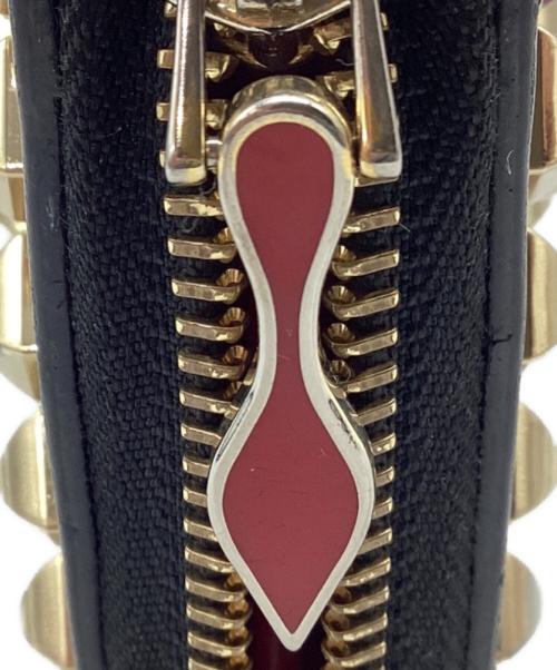 Christian Louboutin（クリスチャン・ルブタン）Christian Louboutin (クリスチャン・ルブタン) 長財布 ラウンドファスナー ブラックの古着・服飾アイテム