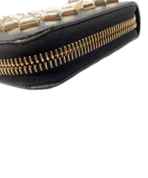 Christian Louboutin（クリスチャン・ルブタン）Christian Louboutin (クリスチャン・ルブタン) 長財布 ラウンドファスナー ブラックの古着・服飾アイテム