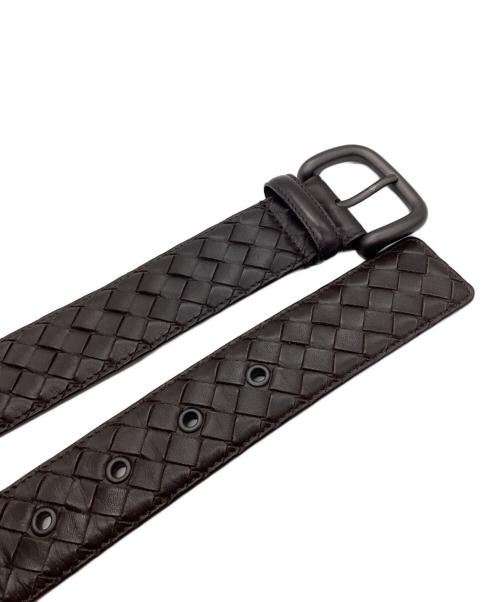 BOTTEGA VENETA（ボッテガベネタ）BOTTEGA VENETA (ボッテガベネタ) レザーベルト ブラウンの古着・服飾アイテム