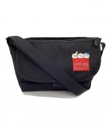Manhattan Portage×ちいかわ（マンハッタンポーテージ×チイカワ）の古着「メッセンジャーバッグ ちいかわ」｜ブラック