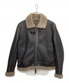 Cinquantaチンクワンタ）の古着「ムートンジャケット B-3 LIGHT JACKET イタリア製」｜グレー×ブラック