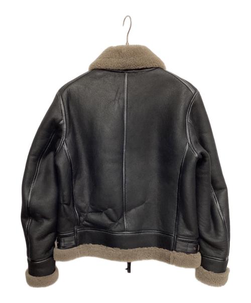 Cinquanta（チンクワンタ）Cinquanta (チンクワンタ) ムートンジャケット B-3 LIGHT JACKET イタリア製 グレー×ブラック サイズ:48の古着・服飾アイテム
