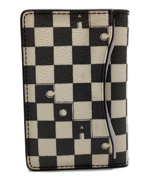 COACH（コーチ）COACH (コーチ) カードケース ブラック×ホワイトの古着・服飾アイテム