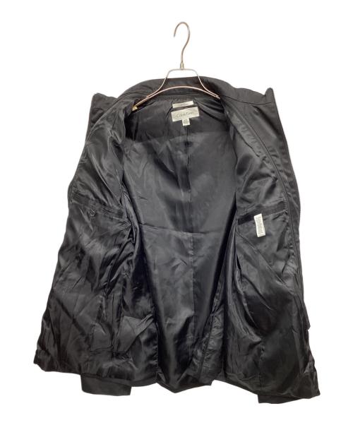 Calvin Klein（カルバンクライン）Calvin Klein (カルバンクライン) ジップテーラードジャケット ブラック サイズ:Lの古着・服飾アイテム