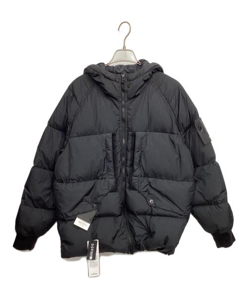 STONE ISLAND（ストーンアイランド）STONE ISLAND (ストーンアイランド) ダウンジャケット GARMENT DYED CRINKLE REPS RECYCLED NYLON DOWN ブラック サイズ:Sの古着・服飾アイテム