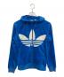 adidas（アディダス）の古着「フリースパーカージャケット」｜ブルー